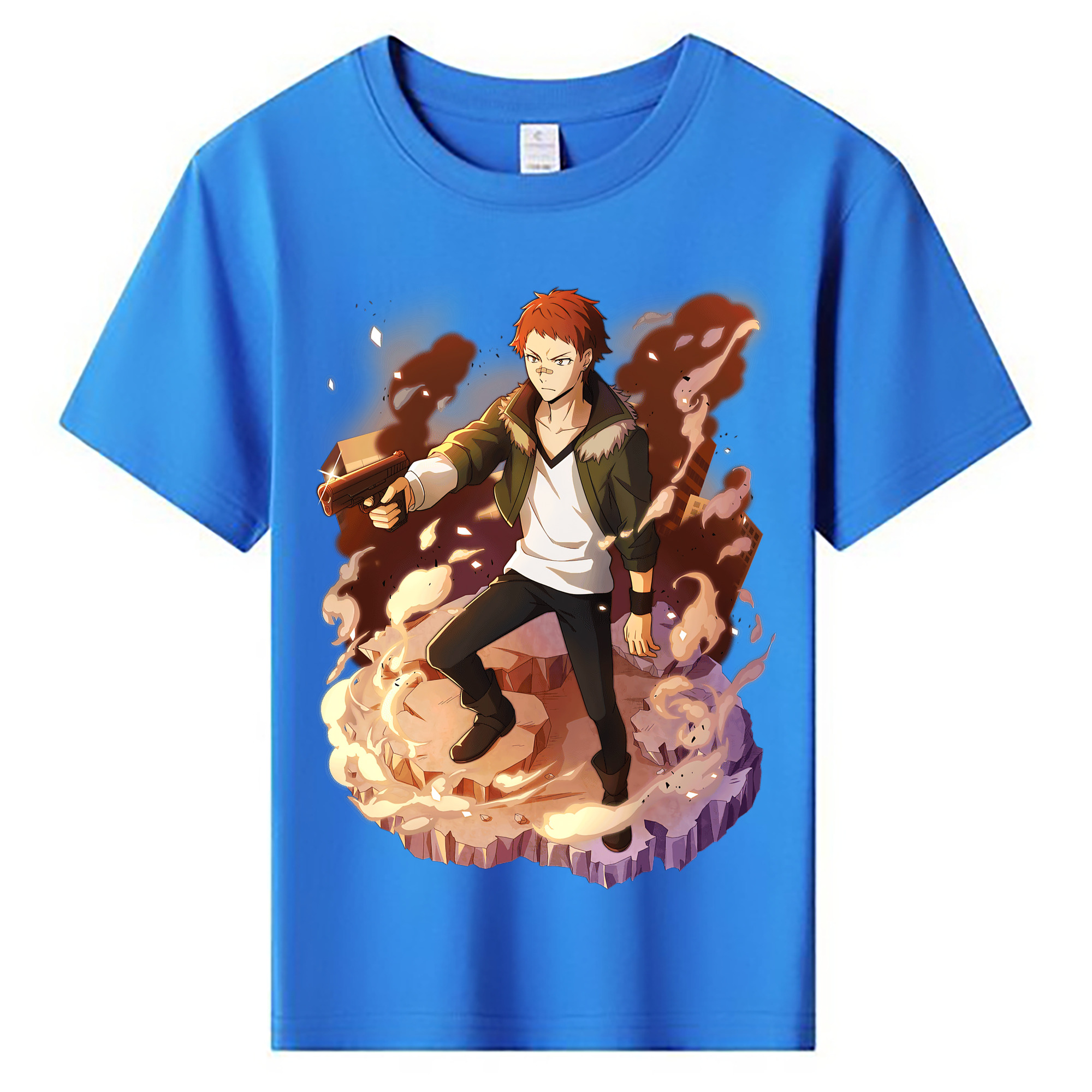 （画像用） 文豪ストレイドッグス Bungo Stray Dogs 綿100％キッズTシャツ（フロントプリント）